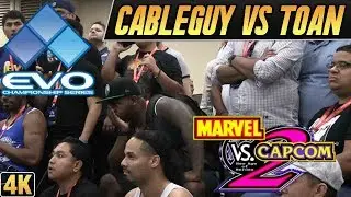 Marvel vs. Capcom 2 - CableGuy vs. Toan @ EVO 2019 [4k/60fps]