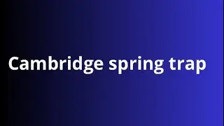 Cambridge spring trap
