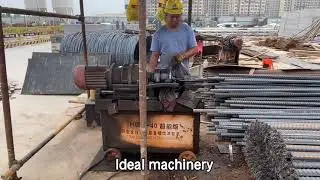 Rebar threading machine #construction machine#rebar screws making machine #rebar processing machine