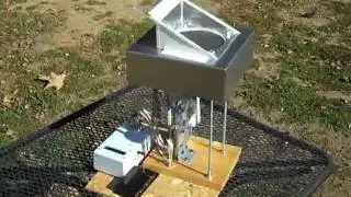 Solar-powered Stirling engine