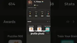 How to change Profile photo in chess.com #chess #chess.com #chess #viral #checkmate #recorder #andro