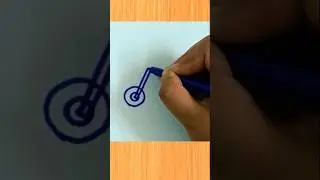 Scooty drawing easy step by step/Scooty drawing #trendingshorts #scooty #easydrawing