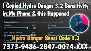 I Copied Hydra Danger 3.2 Sensitivity in My Phone & this happened