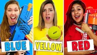 Используйте только ОДИН цвет в испытании Nerf War ТОЛЬКО ДЛЯ ДЕВОЧЕК!
