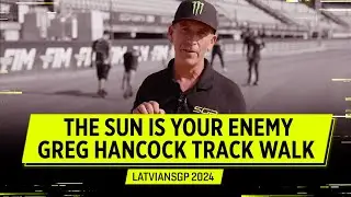 Tough conditions for tough riders! 👊 Greg Hancock Track Walk #LatvianSGP | FIM Speedway Grand Prix