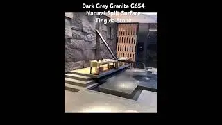 Dark Gray Granite Split Surface For Singapore Project#greygranite#g654granite#granite#granitetile
