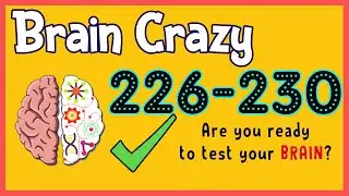 Brain Crazy Level 226 227 228 229 230 Walkthrough Solution