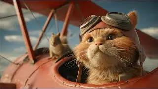 🐾Captain Mittens: Hot-Air Balloon Rescue! ✈️🐿️🐾