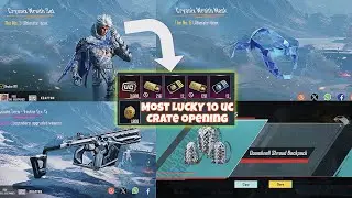 😱NEW CRYONIX WRAITH ultimate set crate opening BGMI 🔥10 uc 🤓 !! @BattlegroundsMobile_IN 