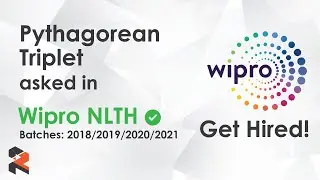 Wipro Coding Question - The Pythagorean Triplet