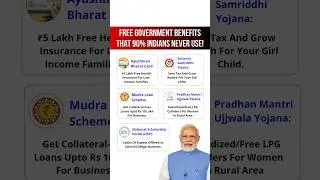 🚨90% Indians don&rsquo;t use these government benefits 🇮🇳 #bjp #bjpindia #narendramodi #modi #scheme