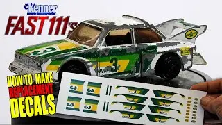 Kenner Fast 111s BMW Restoration | How To Make Replacement Decals