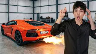 Я установил прямоточный выхлоп на свой Aventador... *соседи меня ненавидят*