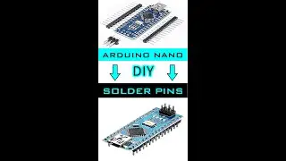 Getting started with Arduino Nano || How to solder pin headers easily || #shorts #arduino #diy