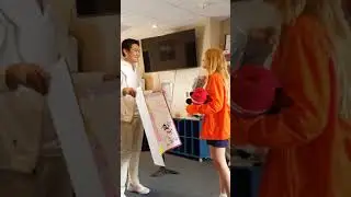 Guy gets rejected in front of the whole class when asking girl to prom.