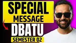 Special Message for DBATU Semester 02 Students ⚠️ | Important Update | Pradeep Giri Sir