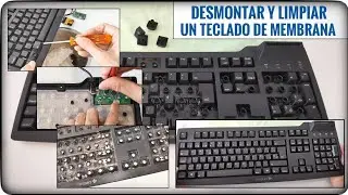 ⌨️Cómo desmontar y limpiar un teclado de ordenador. Test online de teclado.