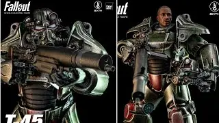 New Fallout T-45 Hot Rod Shark Power Armor 1:6 Scale Action Figure threezero revealed preorder info