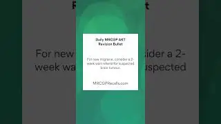 MRCGP AKT Daily Revision Bullet