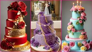 Most Adorable And Beautiful Wadding Cake 🎂 Least Cakes Idea 