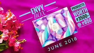 Envy Box June 2018 | Products worth 3500+ @ 850| With Body Shimmer Oil |Unboxing and Review
