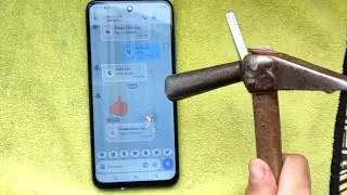 Hammer and phone test//A hammer can  broke a phone  Infinix spark/by Hammer 