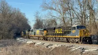CSX 1875 P&LE Heritage Leads M842-24 on 1/25/25