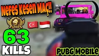 ENDONEZYALI ABONEM İLE OYNADIM! | 2 MA&Ccedil;TA 63 KILLS ALDIK! 😱| SyKeeZ PUBG MOBILE