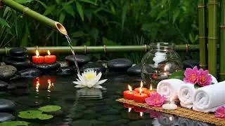 Relaxing Spa Music 🌸🌿 Peaceful Space For Meditation, Spa, Relaxation Music, Bamboo Water Sounds