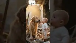 AI short film | Golden Guardian Dog #ytshorts #guardiandog #trending