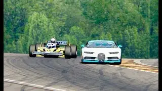 Bugatti Chiron vs Renault F1 1981 - Spa