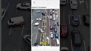 China&rsquo;s unique U-turn system keeps traffic moving smoothly! #ChinaTraffic #UTurnSystem #TrafficHack