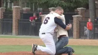 Richmond Baseball's Jacob Mayers Proposes On Pitcher's Mound