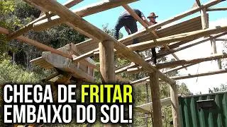 Vamos fazer o TELHADO e preparar o contrapiso! - Rancho SV