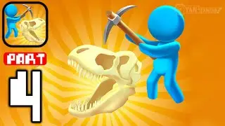 Dig Dinosaur! - Gameplay Walkthrough Part 4 Uncovering Prehistoric Treasures (iOS,Android)