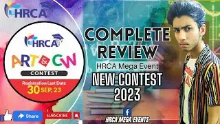 HRCA MEGA EVENT | Art & Creative Writing Contest 2023 | URDU/HINDI - Complete Detail
