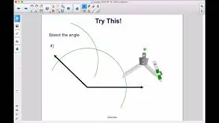 Построение угла. Построение биссектрисы угла. Попробуйте это #4.