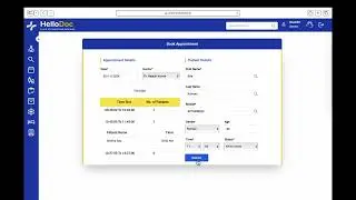 Book Appointments in Cinic Management Solution