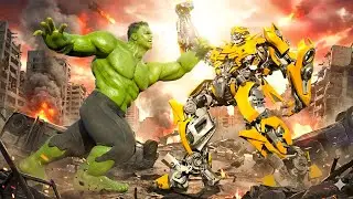 Hulk vs Bumblebee Epic Giant Robot Battle | ROBOT HERO TV | Transformers 2025