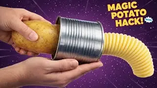How to make a spiral potato slicer || DIY spring potato machine