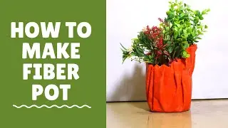 Easy Fiberglass Pot Making | Simple DIY Indoor Flower Pot Making