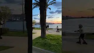 Красивая гонка по набережной #roller #rolling #sea #ocean #roll