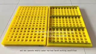 pu edged flip flow metal panel, polyurethane deck, anti clog screen