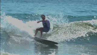Trebton tarpits samples an experimental new board #florida #surf #longboard #surfing 