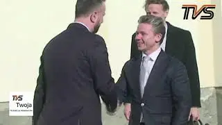 Minister obrony Szwecji Pal Jonson powitany przez Szefa MON Władysława Kosiniaka-Kamysza