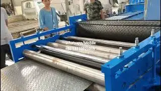 Automatic Metal Plate Embossing Straightening Machine