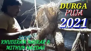 HOW TO MAKE DURGA IDOL 2021 . MURTI MAKING PROCESS EASILY . USING HAY