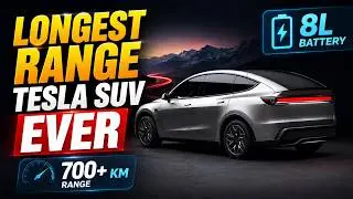 NEW Tesla Model Y With Over 700km Range Revealed with 8L Battery