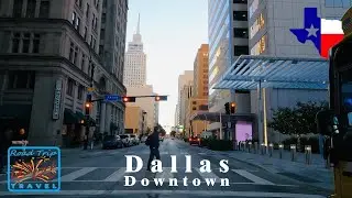 Dallas Downtown Driving Texas USA 2026