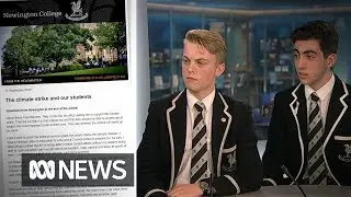 These two students convinced their headmaster to support the climate strike | ABC News